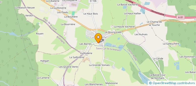 localisation de l'entreprise MADAME SYLVIE BERNARDIN à SAINT-OUEN-DES-TOITS
