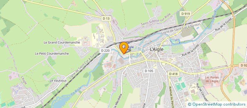 localisation de l'entreprise MADAME SYLVIE BERNIER à L'AIGLE