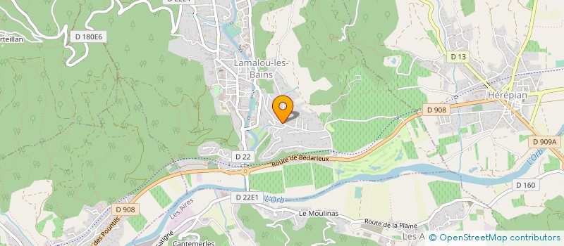 localisation de l'entreprise MADAME SYLVIE BERTHEZENE à LAMALOU-LES-BAINS