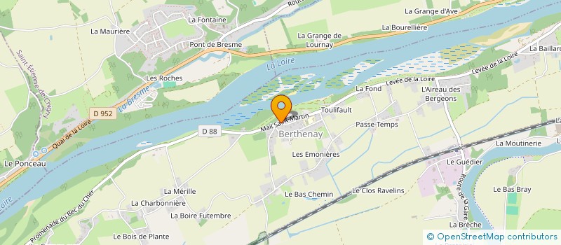 localisation de l'entreprise MADAME SYLVIE BERTHOMIER  SAINT CYR SUR LOIRE