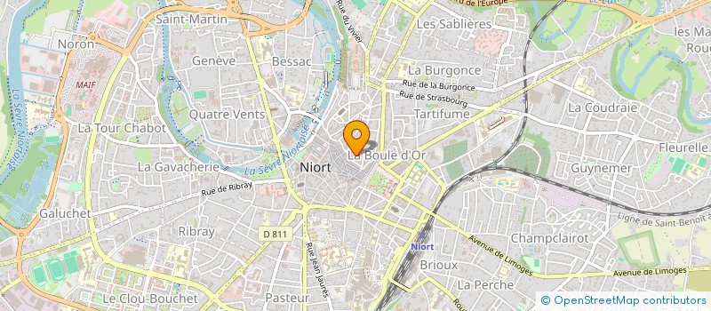 localisation de l'entreprise MADAME SYLVIE BERTHOUIN  NIORT