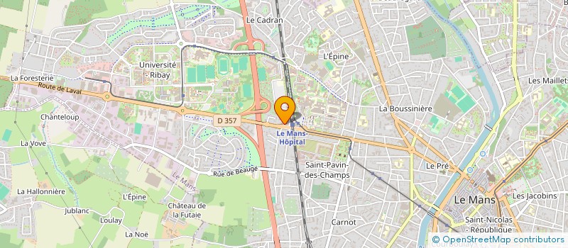 localisation de l'entreprise MADAME SYLVIE BERTIN  LE MANS