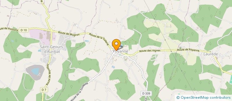 localisation de l'entreprise MADAME SYLVIE BERTIN  POYANNE