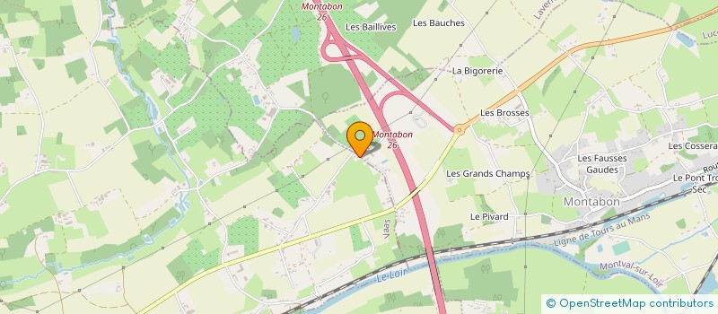 localisation de l'entreprise MADAME SYLVIE BESNARD  MONTVAL-SUR-LOIR