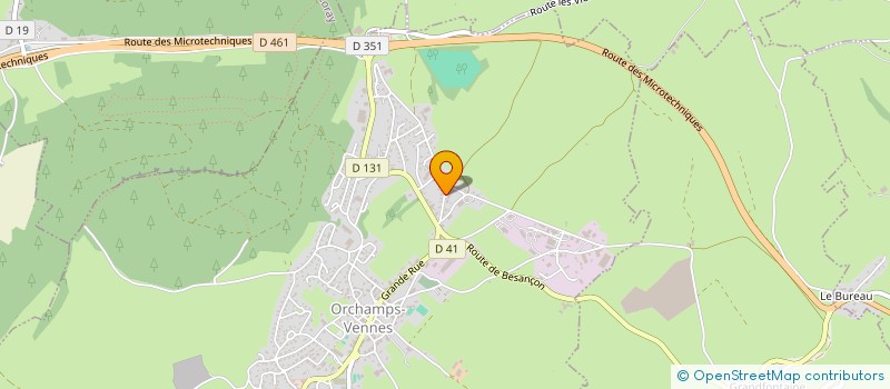 localisation de l'entreprise MADAME SYLVIE BESSE  ORCHAMPS-VENNES