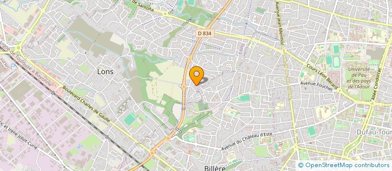 localisation de l'entreprise MADAME SYLVIE BESSIERE  LONS