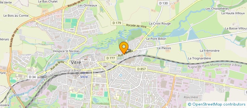 localisation de l'entreprise MADAME SYLVIE BEUNEL  VITRE