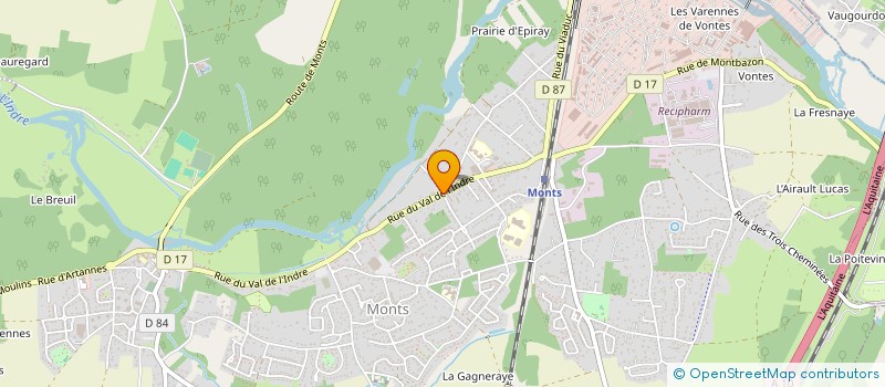 localisation de l'entreprise MADAME SYLVIE BEYTOUT à MONTS