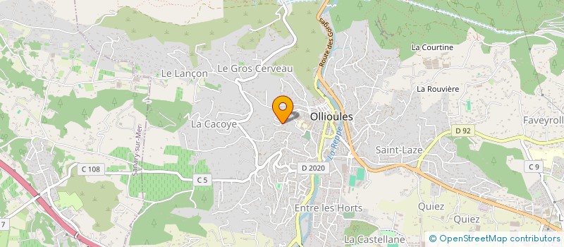 localisation de l'entreprise MADAME SYLVIE BICAIS à OLLIOULES