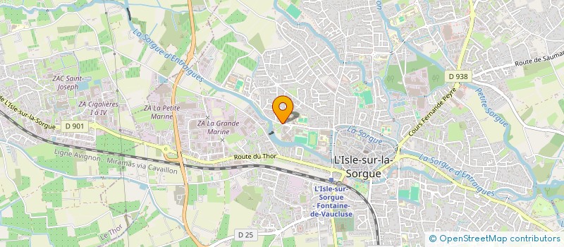 localisation de l'entreprise MADAME SYLVIE BIDAUD à L'ISLE-SUR-LA-SORGUE