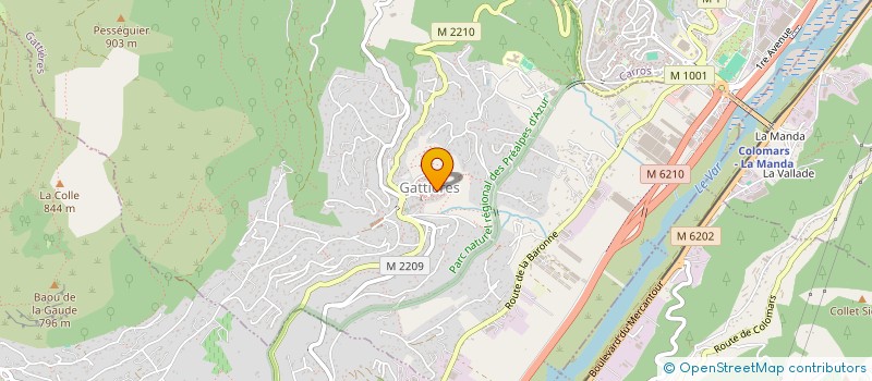 localisation de l'entreprise MADAME SYLVIE BILLON  GATTIERES