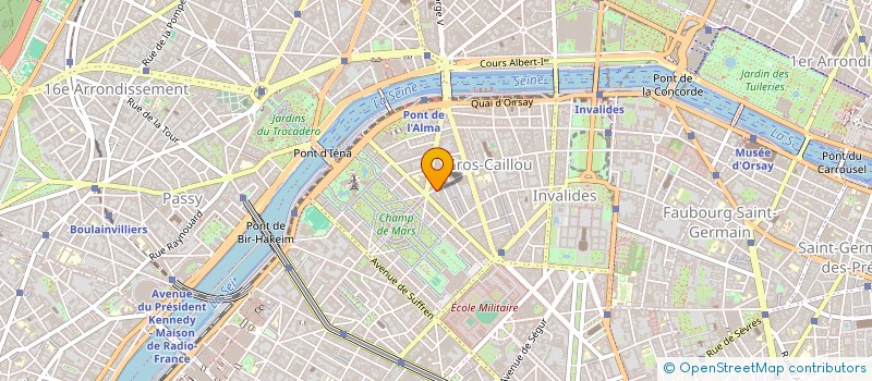 localisation de l'entreprise MADAME SYLVIE BLANC à PARIS