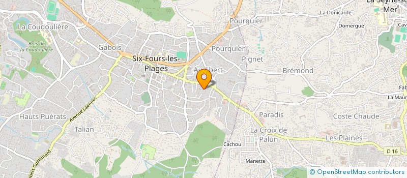 localisation de l'entreprise MADAME SYLVIE BLANC à SIX-FOURS-LES-PLAGES