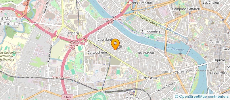 localisation de l'entreprise MADAME SYLVIE BLANC  TOULOUSE