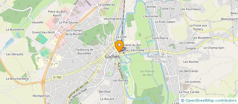 localisation de l'entreprise MADAME SYLVIE BLANCHET  LOCHES