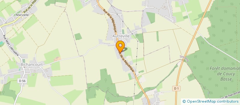 localisation de l'entreprise MADAME SYLVIE BLANCKE  AUTREVILLE