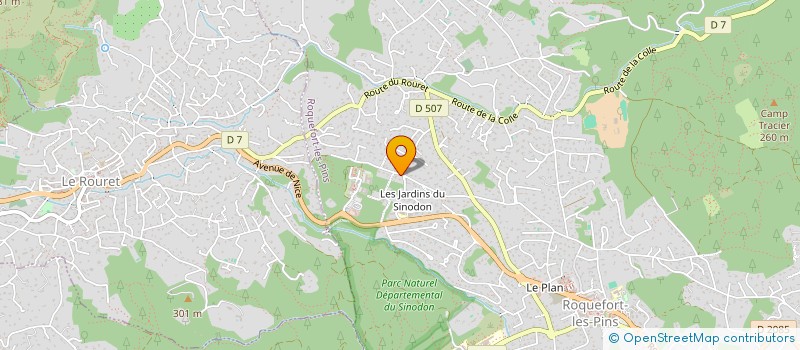 localisation de l'entreprise MADAME SYLVIE BLANQUART  ROQUEFORT-LES-PINS