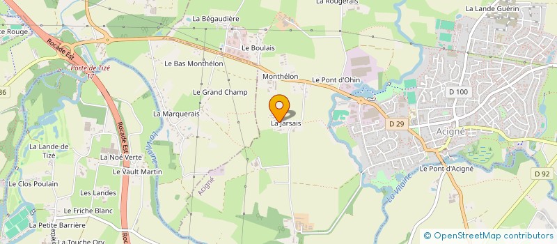 localisation de l'entreprise MADAME SYLVIE BLOT à ACIGNE