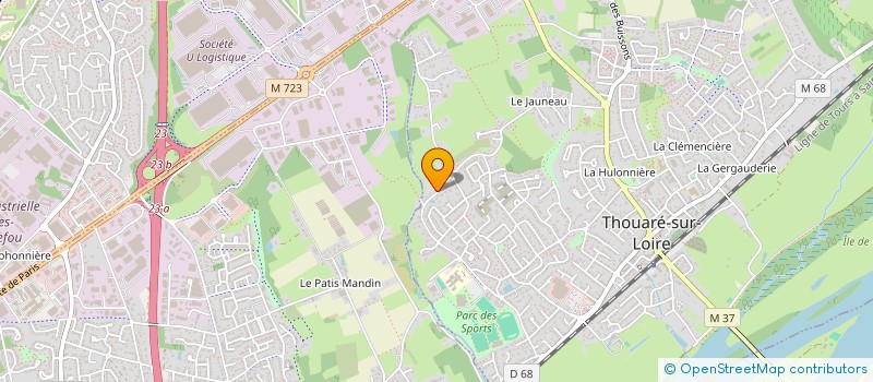 localisation de l'entreprise MADAME SYLVIE BODIN  THOUARE-SUR-LOIRE