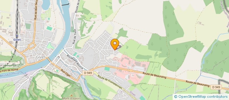 localisation de l'entreprise MADAME SYLVIE BOISTAY  GIVET