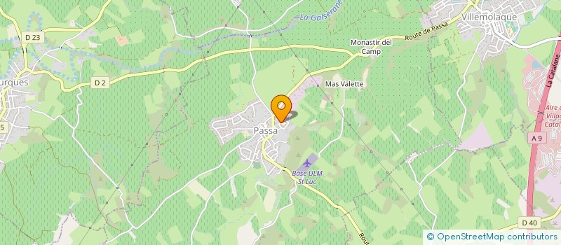 localisation de l'entreprise MADAME SYLVIE BONAFOS  PASSA