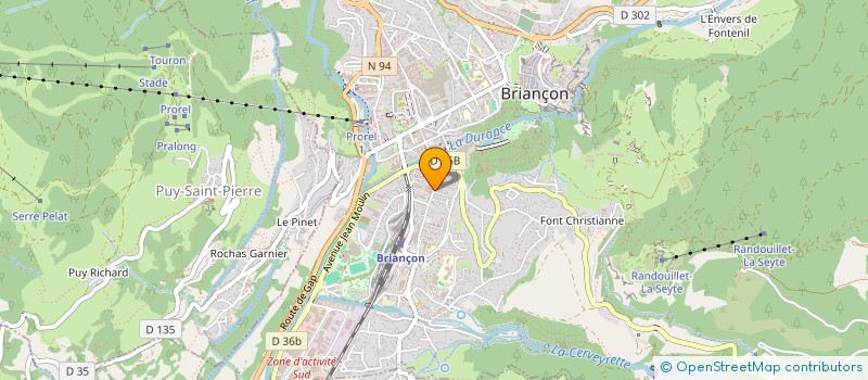 localisation de l'entreprise MADAME SYLVIE BONAFOUX à BRIANCON