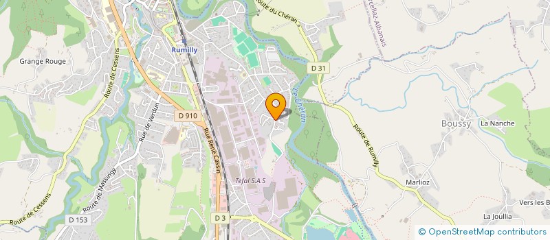 localisation de l'entreprise MADAME SYLVIE BONAZZA  RUMILLY