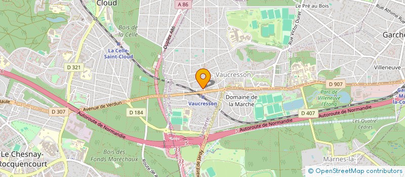 localisation de l'entreprise MADAME SYLVIE BONDU  VAUCRESSON