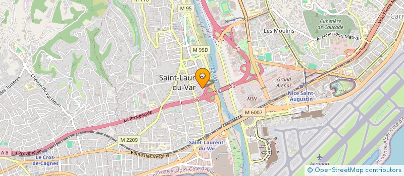 localisation de l'entreprise MADAME SYLVIE BONICHON  SAINT-LAURENT-DU-VAR