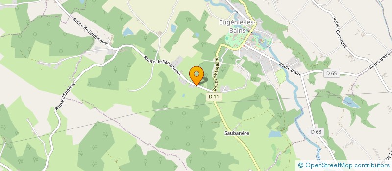 localisation de l'entreprise MADAME SYLVIE BONNAFOUX à EUGENIE-LES-BAINS