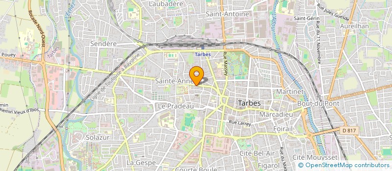 localisation de l'entreprise MADAME SYLVIE BONNAIRE  TARBES