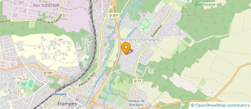 localisation de l'entreprise MADAME SYLVIE BONNAUD  MORIGNY-CHAMPIGNY