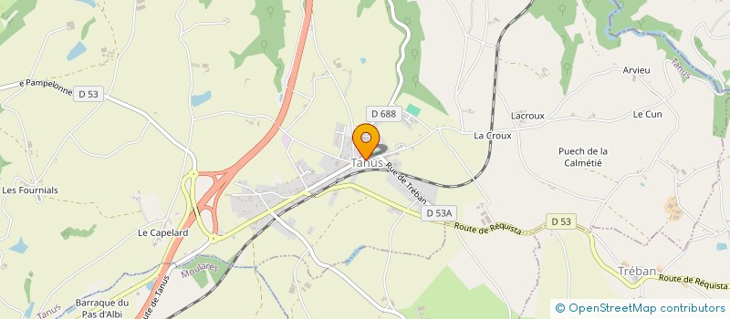 localisation de l'entreprise MADAME SYLVIE BONNE  TANUS