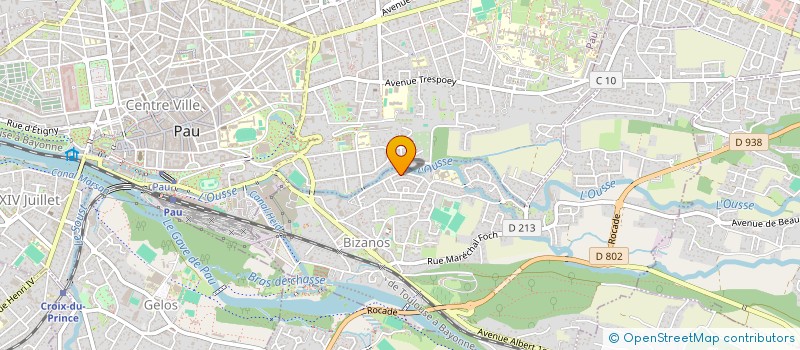 localisation de l'entreprise MADAME SYLVIE BONNET  BIZANOS