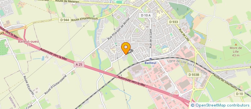 localisation de l'entreprise MADAME SYLVIE BONNET à BAILLEUL