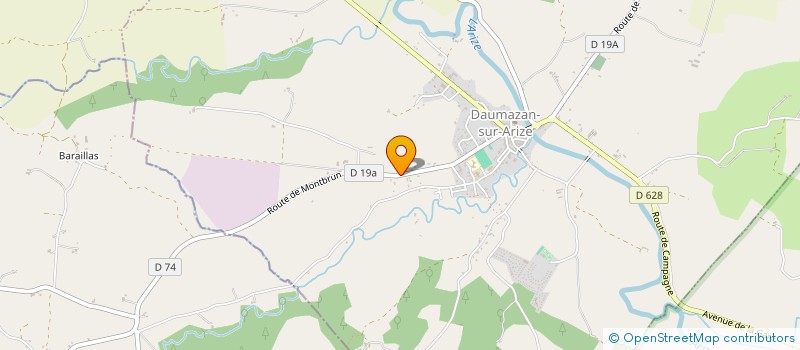 localisation de l'entreprise MADAME SYLVIE BORIE à DAUMAZAN-SUR-ARIZE