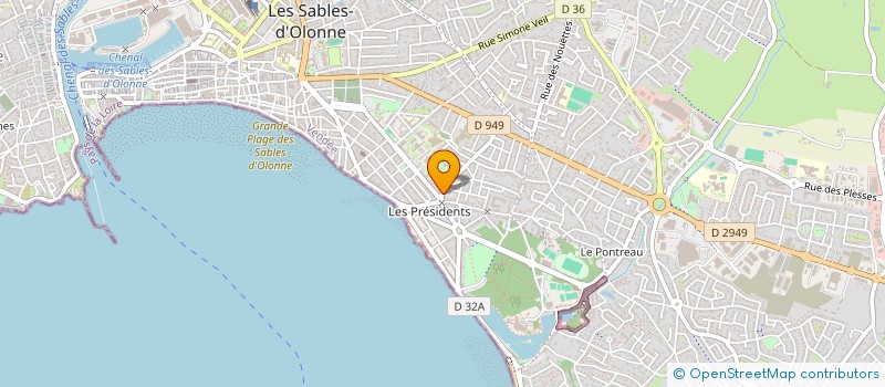 localisation de l'entreprise MADAME SYLVIE BOUANCHEAU à LES SABLES D'OLONNE