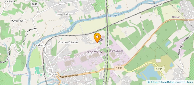 localisation de l'entreprise MADAME SYLVIE BOUCHAUD  NERSAC