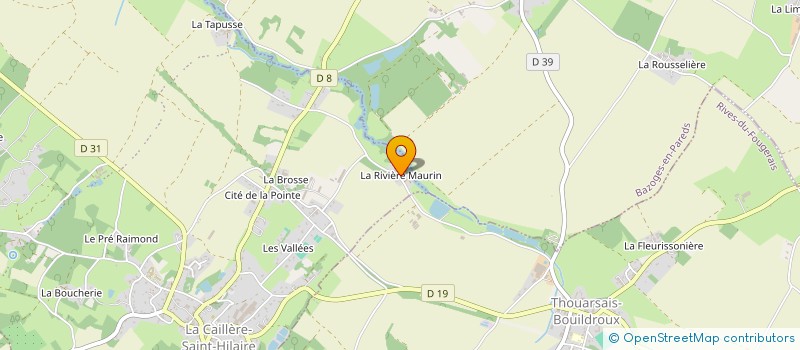 localisation de l'entreprise MADAME SYLVIE BOUDILLET  CAILLERE-SAINT-HILAIRE