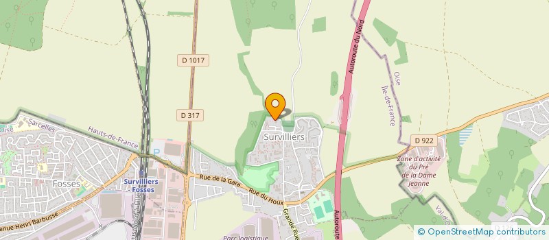 localisation de l'entreprise MADAME SYLVIE BOUDOURIS  SURVILLIERS