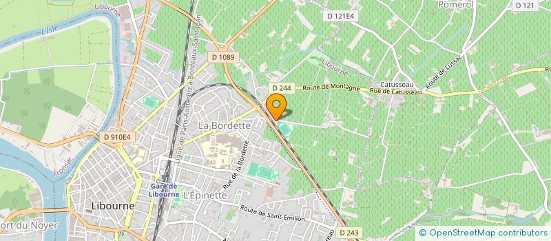 localisation de l'entreprise MADAME SYLVIE BOUGAULT à LIBOURNE