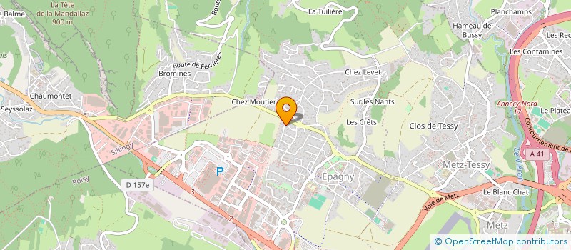 localisation de l'entreprise MADAME SYLVIE BOUILLE  EPAGNY METZ-TESSY