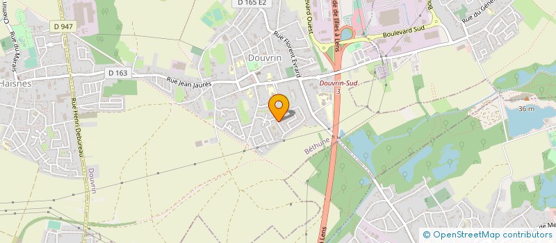 localisation de l'entreprise MADAME SYLVIE BOULANGER  DOUVRIN