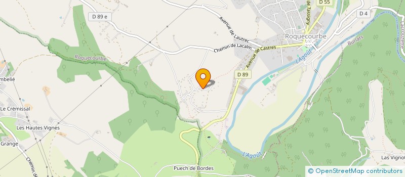 localisation de l'entreprise MADAME SYLVIE BOULENC  ROQUECOURBE