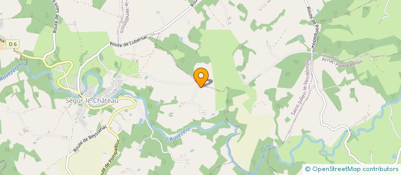 localisation de l'entreprise MADAME SYLVIE BOURDEAU  SEGUR-LE-CHATEAU