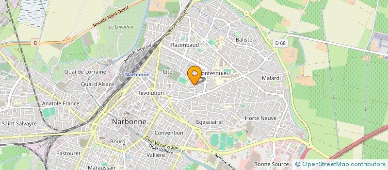 localisation de l'entreprise MADAME SYLVIE BOURDUCHE  NARBONNE