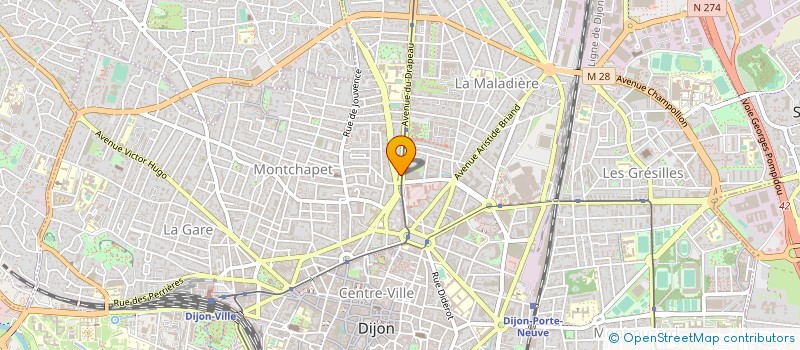 localisation de l'entreprise MADAME SYLVIE BOURGEOIS à DIJON