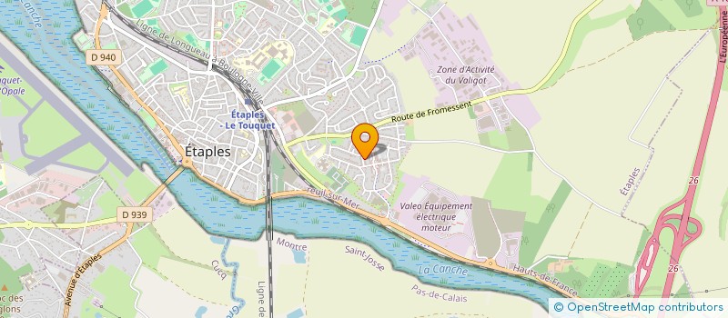 localisation de l'entreprise MADAME SYLVIE BOURGOIS  ETAPLES