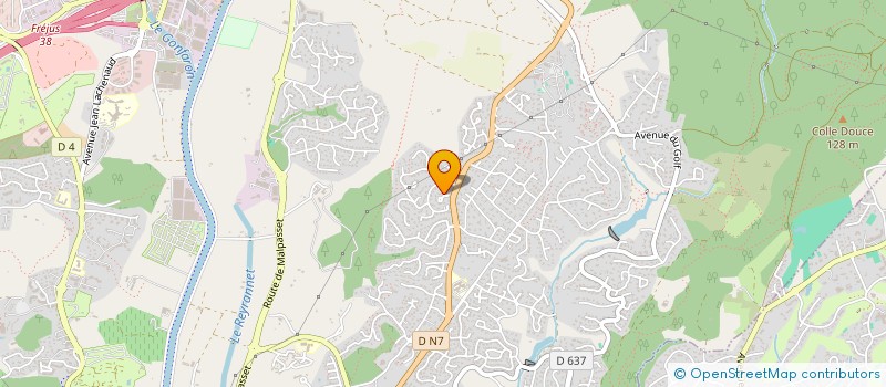 localisation de l'entreprise MADAME SYLVIE BOURGUET  FREJUS