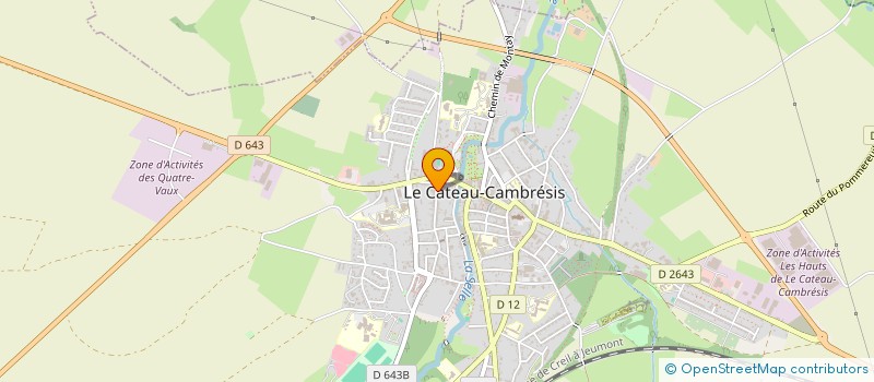 localisation de l'entreprise MADAME SYLVIE BOURLARD  LE CATEAU-CAMBRESIS